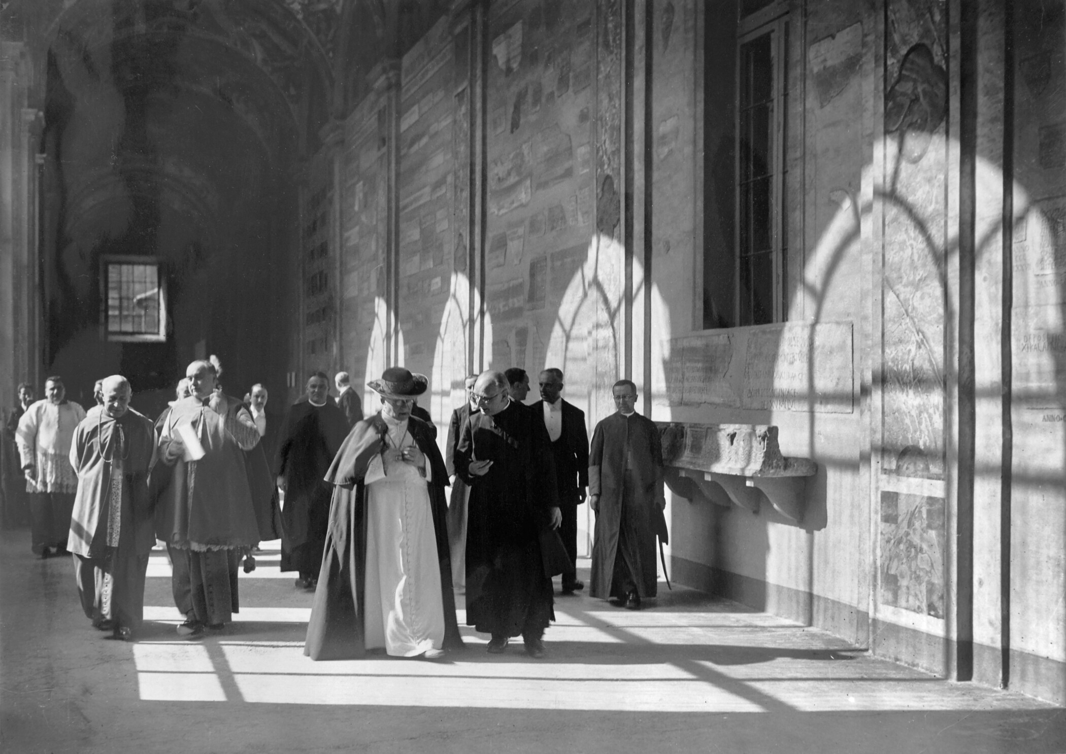Father Wilhelm Schmidt with Pope Pius XI at the opening of the missionary ethnological museum in the Lateran, Rome, 20 December 1929; Photo Felici, Rome; SVD, Mission House St. Gabriel