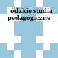 Łódzkie studia pedagogiczne