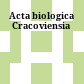 Acta biologica Cracoviensia
