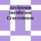 Archivum iuridicum Cracoviense