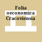 Folia oeconomica Cracoviensia