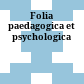 Folia paedagogica et psychologica