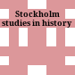 Stockholm studies in history