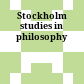 Stockholm studies in philosophy