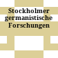 Stockholmer germanistische Forschungen
