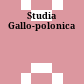 Studia Gallo-polonica