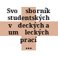 Svoč : sborník studentských vědeckých a uměleckých prací 1977 - 1979