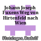 Johann Joseph Fuxens Weg von Hirtenfeld nach Wien
