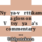 Nyāya-vārttikam : a gloss on Vātsyāyaṇa's commentary of the Nyāya-aphorisms